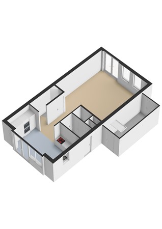 Floorplan - Agaatvlindersingel 10, 3544 ZA Utrecht